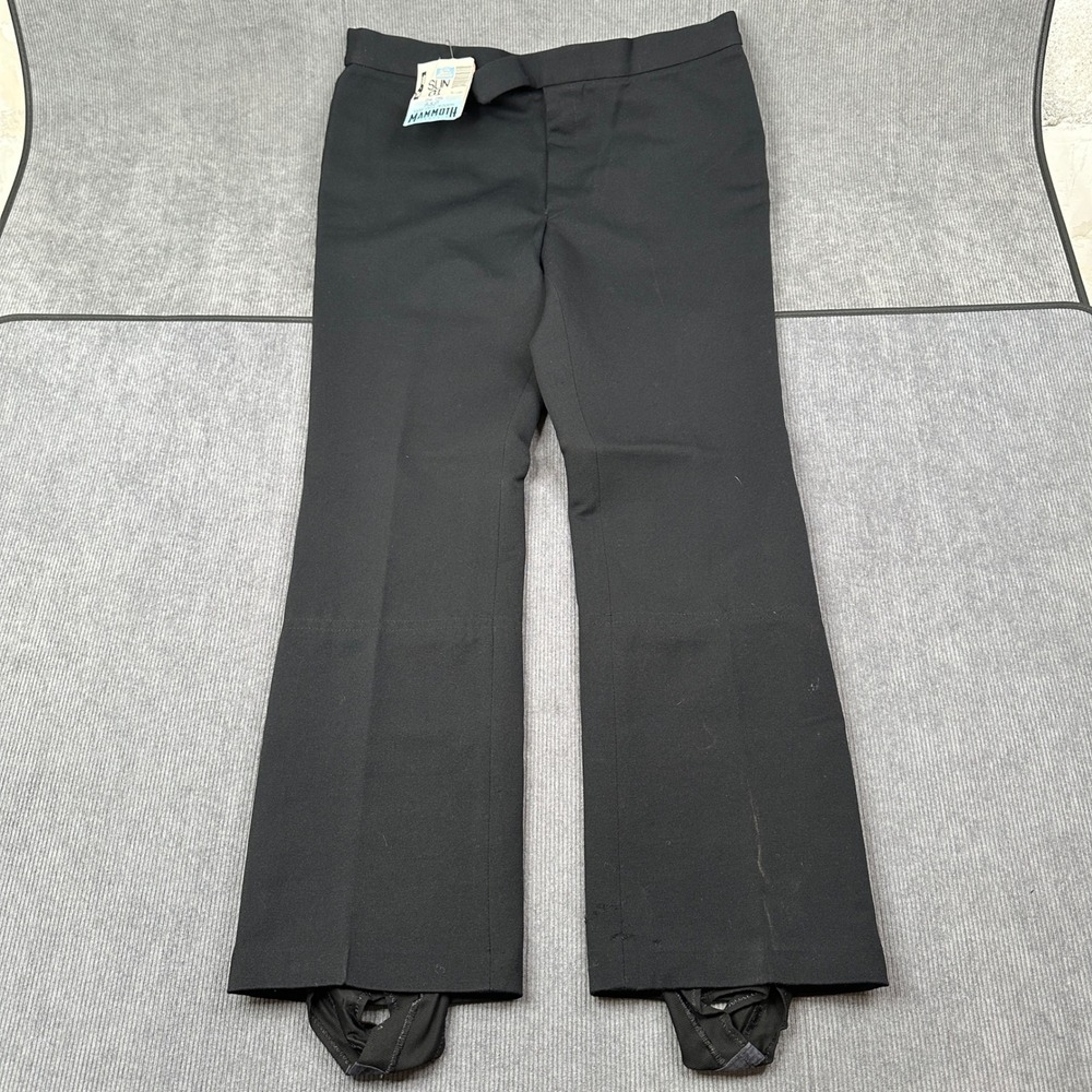 Edelweiss Vintage Black Stirrup Ski Pants Mens 38L High‎ Waist Mammoth Mountain